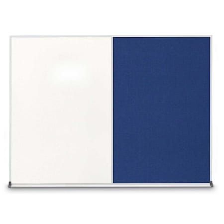 United Visual Products Triple Door Radius Corkboard, 96"X48", S UV8006-SATIN-MEDGRY